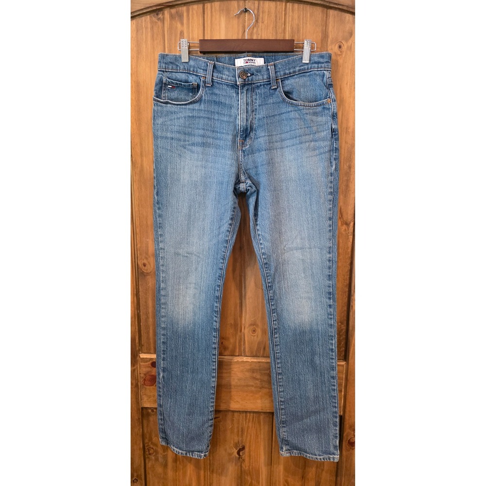 Tommy Jeans Denim Pants Mens 32x34 Blue Excellent Slim Straight 08678C8324
